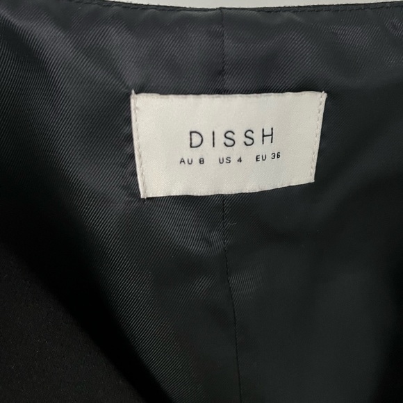 DISSH BLACK VEST WAISTCOAT - Picture 7 of 9